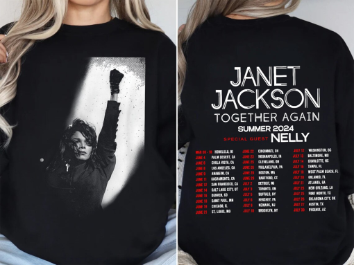 Janet Jackson Together Again Summer Tour 2024 Shirt, Janet Jackson Concert Shirt, Together Again 2024 Shirt, Janet Jackson Fan Gift