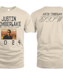 2 Sided Justin Timberlake 2024 Tour Unisex…