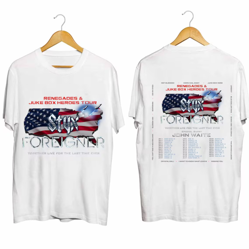 Styx and Foreigner Summer 2024 Tour Shirt, Styx and Foreigner Band Fan Shirt, Styx and Foreigner 2024 Tour Shirt, Summer 2024 Concert Shirt