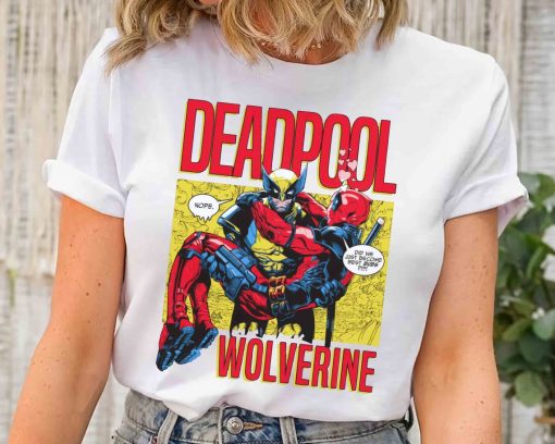 Marvel X-Men Deadpool and Wolverine Movie 2024 Logo T-shirt, Wolverine Logan Tee, MCU Fan, Marvel Bestie Couple Tee, Family Birthday Trip