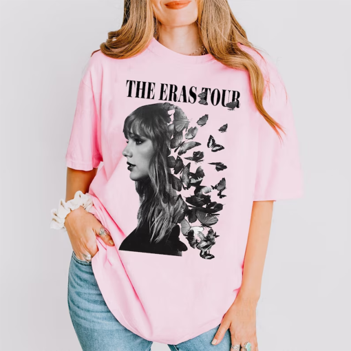 Retro The Eras Tour Butterfly Shirt, Eras Tour T-Shirt, Taylor Swift Eras Tour 2024 Shirt, Kid Taylor Swiftie Shirt, Shirt For Fan