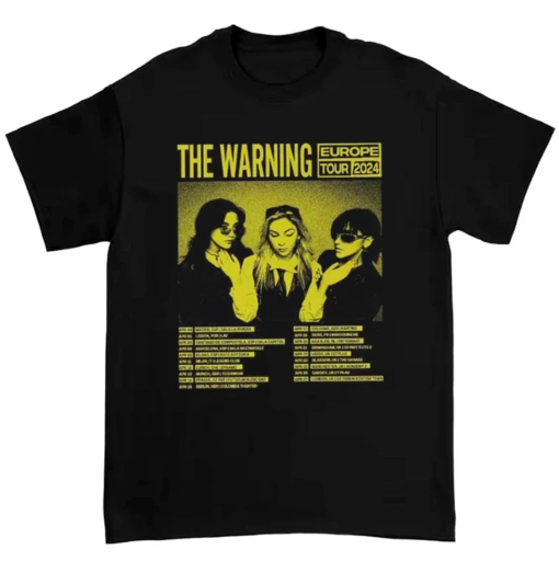 The Warning Band Europe Tour 2024 unisex t-shirt, sweatshirt