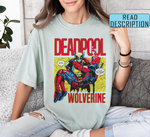 Marvel X-Men Deadpool and Wolverine Movie 2024 Logo T-shirt, Wolverine Logan Tee