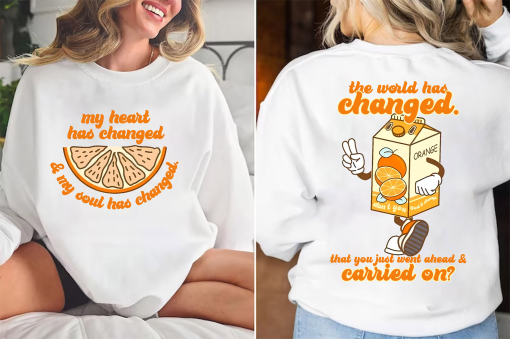 Orange Juice Noah Kahan My Heart Has Changed and My Soul Has Changed Shirt, Retro Noah Kahan Stick Season Sweatshirt