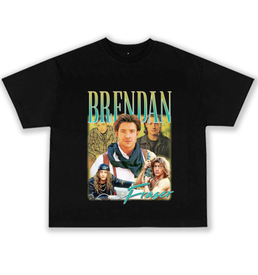 Brendan Fraser Homage T-shirt Tee Top Funny Retro 90s Gift TV Show Men’s Women’s