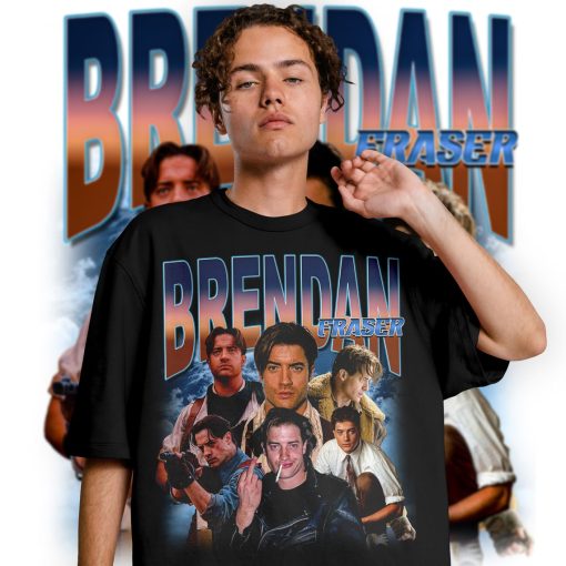 Limited BRENDAN FRASER Vintage T-Shirt, Brendan Fraser Graphic T-shirt, Retro 90’s Brendan Fraser Fan Homage T-shirt, Gift For Women and Men