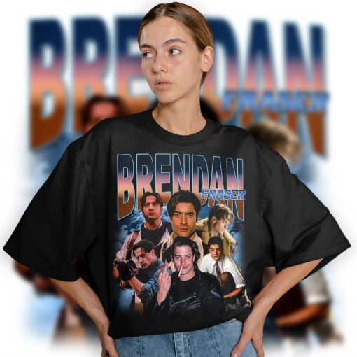 Limited BRENDAN FRASER Vintage T-Shirt, Brendan Fraser Graphic T-shirt, Retro 90’s Brendan Fraser Fan Homage T-shirt, Gift For Women and Men