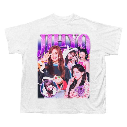 Twice Jihyo Retro Bootleg T-shirt – Twice Shirt – Kpop Shirt – Kpop Merch – Twice Clothing – Kpop Gift for he and him – Rap Hiphop Tee