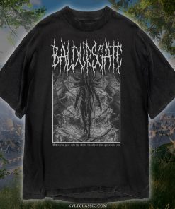 Baldurs Gate 3 T-Shirt, Unisex Black Metal…