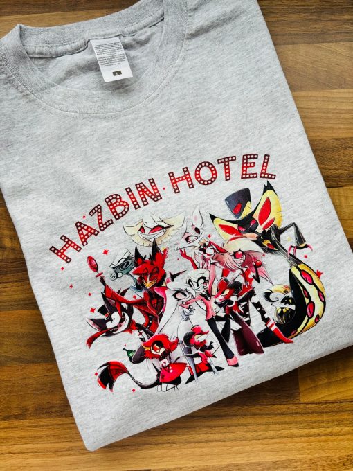 Hazbin Hotel Character T-shirt | Charlie Morningstar | Vaggie | Alastor | Angeldust | Husk | Sir Pentious | Nifty | Cherry Bomb