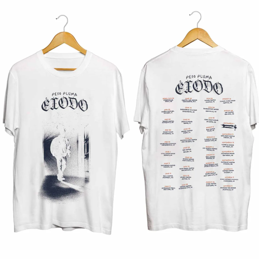 Peso Pluma Exodo Tour 2024 Shirt, Peso Pluma Fan Shirt, Peso Pluma 2024 Concert Shirt, Exodo 2024 Concert Shirt For Fan