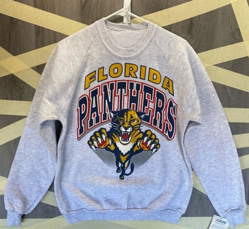 Vintage 90s Florida Panthers Crewneck Sweatshirt, Florida Hockey Shirt, Florida Panthers Hoodie, Florida Panthers Shirt, Gift For Her