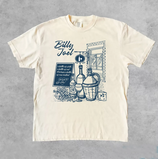 Comfort Colors® Vintage Billy Joel Concert Shirt, Vintage 80s Piano Man Glass Houses Billy Joel Fan Gifts Unisex T Shirt