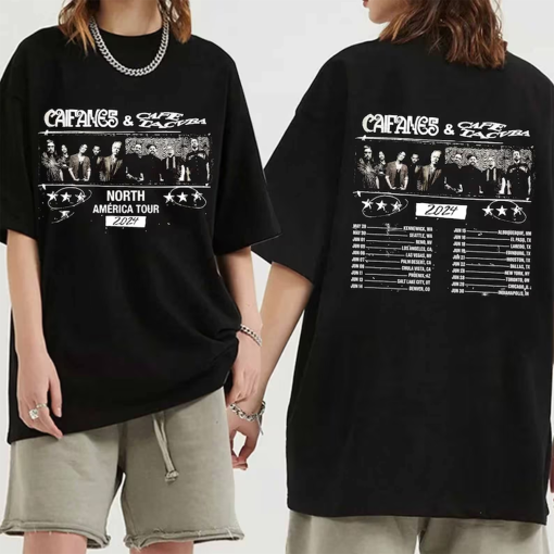 Caifanes and Café Tacvba North America Tour 2024 Shirt, Caifanes 2024 Tour Shirt, Café Tacvba 2024 Concert Shirt, Caifanes and Café Tacvba