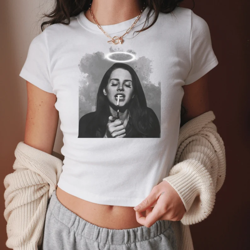 Lana Del Rey Baby Tee , Ultraviolence Music Album T-shirt, %100 Cotton, Vintage Design Lana Del Rey Baby Tshirt