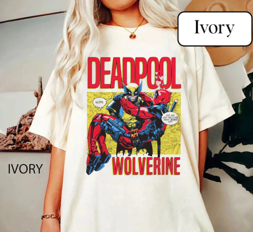 Marvel X-Men Deadpool and Wolverine Movie 2024 Logo T-shirt, Wolverine Logan Tee