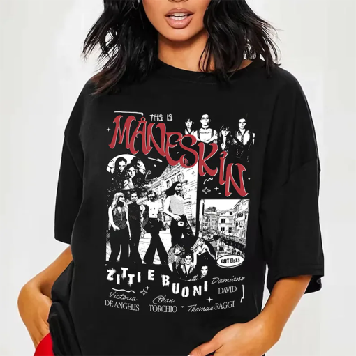 Maneskin Vintage T-Shirt, Maneskin Shirt, Måneskin Rock Band Shirt , Måneskin fans tour 2024, Maneskin Tour Shirt, Vintage shirt