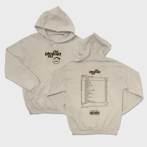 Utopia tracklist Travis shirt, Utopia album inspired shirt