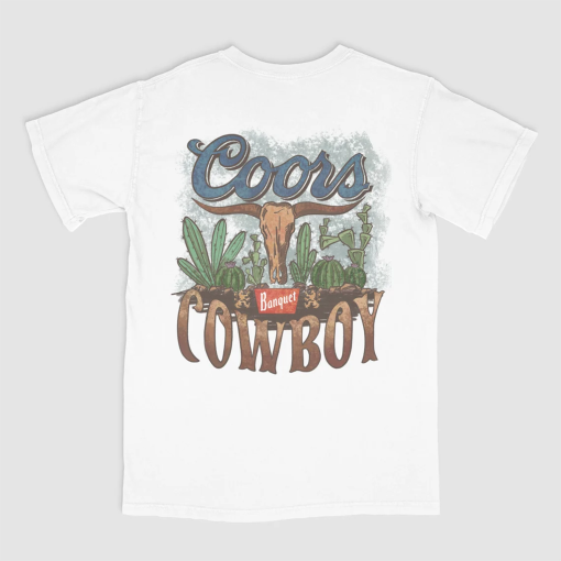 Coors Rodeo 90s Cowboy T-Shirt, Vintage 2000s Graphic Western Shirt, Retro Coors Tee, Rodeo Relaxed Adult Unisex Shirt, Wild West Gift