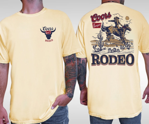 Retro Western Design, Comfort Colors® Coors Banquet Rodeo T-Shirt, Vintage Cowboy Graphic Tee, Men’s Fashion