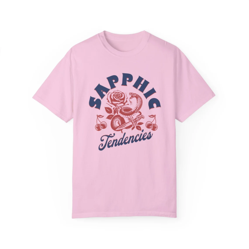 SAPPHIC SHIRT, Lesbian Pride Tshirt, Sapphic Tendencies, Lavender Menace, Live Laugh Lesbian, Lesbian Gift, Dyke Pride Shirt, Queer Shirt