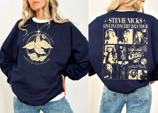 2024 Stevie Nicks Tour Live In Concert Shirt, 2Side Stevie Nicks 2024 Tour Shirt, Stevie Nicks Concert Merch, Stevie Nicks Shirt Fan Gifts