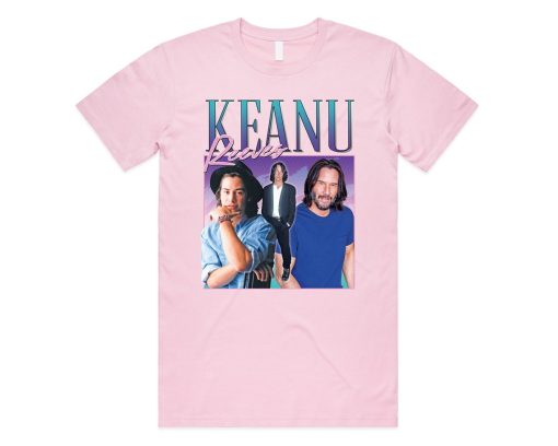 Keanu Reeves Homage T-shirt Tee Top Film Star Movie Icon Legend Retro 90’s Vintage Funny