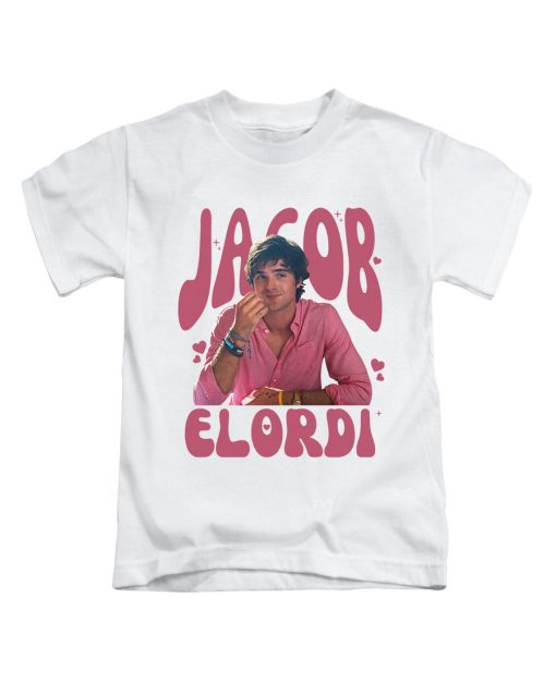 Jacob Elordi Adults T-Shirt Pink Text & Image Tee Top Gift New