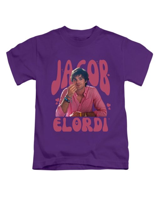 Jacob Elordi Adults T-Shirt Pink Text & Image Tee Top Gift New