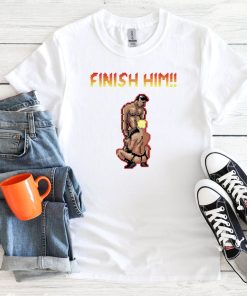 Finish Him Gayming 8bit Gay T Shirt…