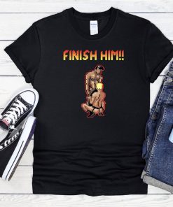 Finish Him Gayming 8bit Gay T Shirt…