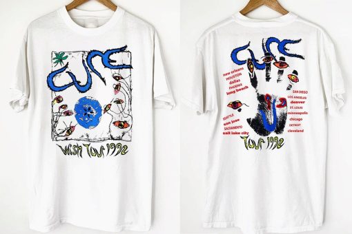 1992 The Cure Wish Tour T-Shirt, The Cure US Tour 1992 T-Shirt, The Cure Wish Tour Shirt, The Cure Band T-Shirt, 90s Rock Tee Shirt