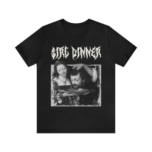 Girl Dinner T-shirt, Dark Humor Shirt, Funny Tshirt, Black Metal Tee, Feminist Shirt, Classic Art Tee, Witchy Shirt, Feminism Tee