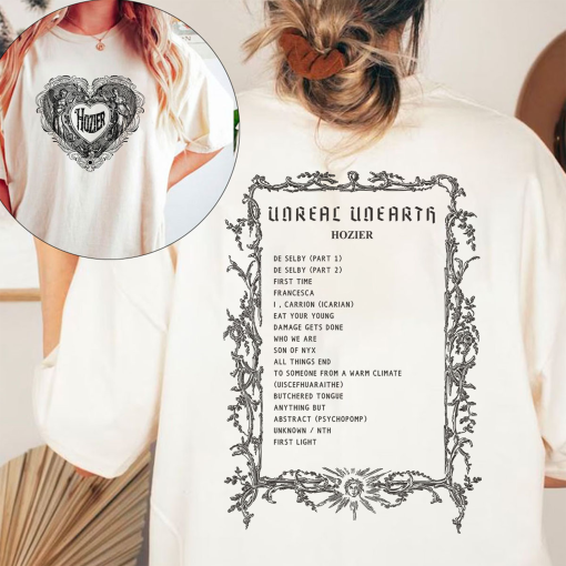 Hozier Unreal Unearth Tour 2024 shirt, Hozier Shirt, Hozier 2024 Concert Shirt, Hozier Fan Gift Shirt, Hozier Merch, Hozier 90s Vintage Tee