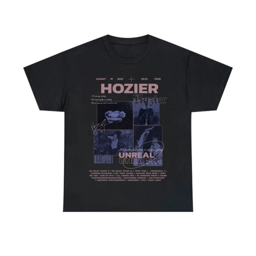 UnReal UnEarth gift fans Hozier Music , Hozier Unisex Gift Bootleg Hozier album tshirt, Hozier Shirt,HozierGift for men women unisex tshirt