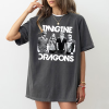 Vintage Imagine Dragons Shirt, Imagine Dragons T-Shirt, Imagine Dragons 2024 Tour Merch Shirt, Music Tour Merch, Shirt For Fan