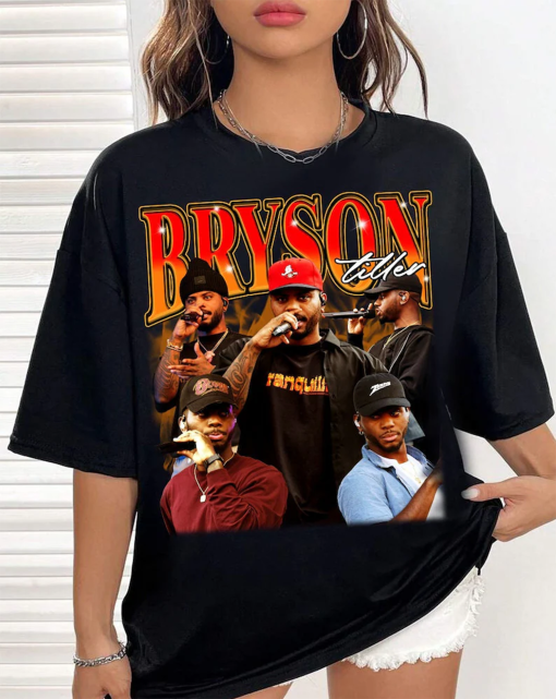 Vintage Style Bryson Tiller T Shirt Sweatshirt Hoodie, Bryson Tiller T-shirt, Retro 90s Sweater, Gift For Woman Man Unisex Shirt