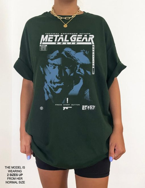 MGS1 – Snake shirt, Metal gear Solid retro shirt, Gift for fans