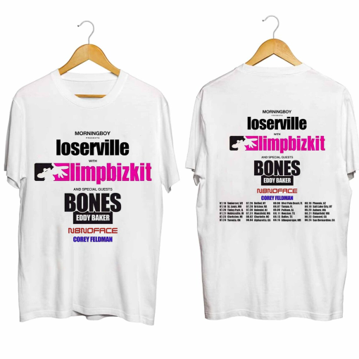 Limp Bizkit – 2024 Loserville Tour Shirt, Limp Bizkit Band Shirt, Limp Bizkit 2024 Tour Tee, 2024 Loserville Concert Shirt