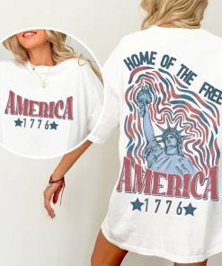 America 1776 Shirt, Comfort Colors, July 4th…