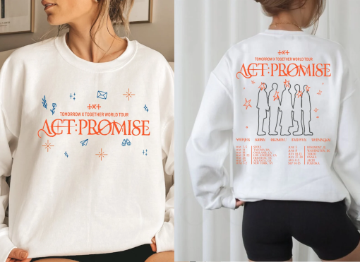 TXT Act Promise Tour Sweatshirt, TXT Comeback Minisode 3: Tomorrow Shirt, Kpop Txt Merch, Txt Logo Comeback Shirt, TXT Tour Shirt, Kpop Tee