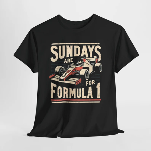 Vintage Formula 1 Racing T-Shirt – Sundays are for Formula 1 – Retro F1 Graphic Tee – Classic Race Car Design – Motorsport Enthusiast Gift