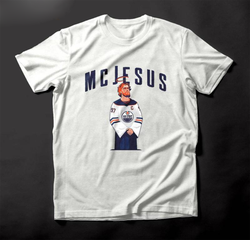 Connor Mcdavid Short Sleeve , Retro McJesus Shirt Long Sleeve