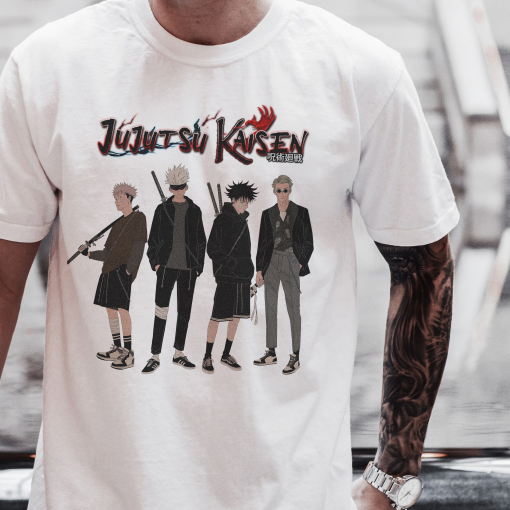 Graphic Jujutsu Kaisen Anime Washed T-Shirt