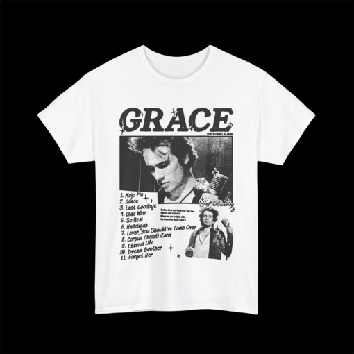 Jeff Buckley Grace Album Design Tee – Jeff Buckley Grace Album Design T Shirt – Jeff Buckley Grace Album Merchandise