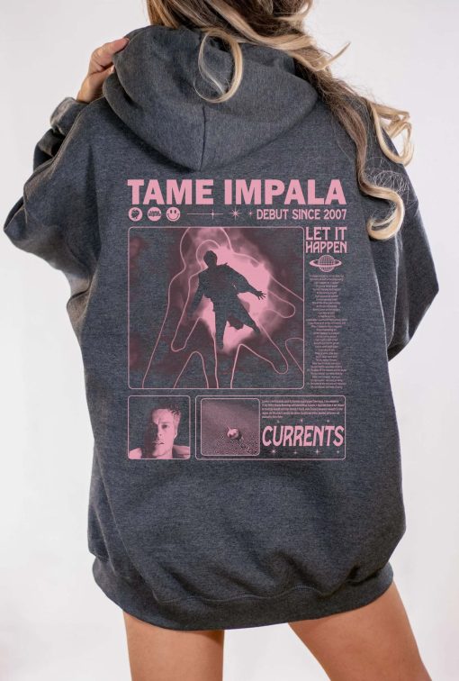 Tame Impala Currents vintage Sweatshirt Hoodie, Tame Impala Inspired Shirt, Limited Tame Impala Hoodie, Tame Impala Hoodie