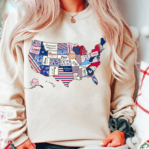 Groovy Bible Verse Sweatshirt, Trendy God Say You Are Long Sleeve Tee Tops