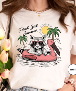 Feral Girl Summer Shirt, Vacation Family T-Shirt,…