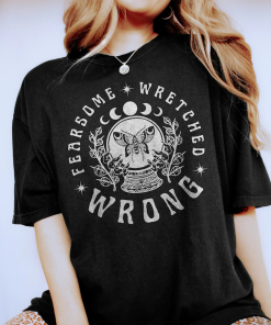 Fearsome Wretched Wrong Shirt White Witchy Crystal…