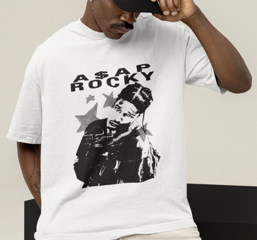 ASAP Rocky T-shirt, asap Graphic Tee, Rocky Merch, Rap Shirt, vintage, unisex gift, Concert T-Shirt, Asap Rocky Oversize Acid Wash T-shirt